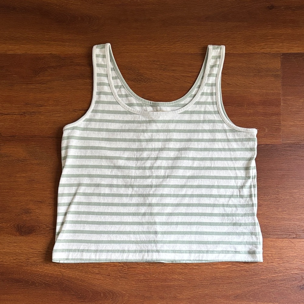 NWT Madewell Striped Cotton Tank Top - M